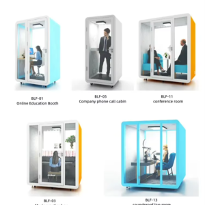 Akustische Schallschutz-Pods Mit Glastüren Für Transparente Büros In Liechtenstein Und Monaco