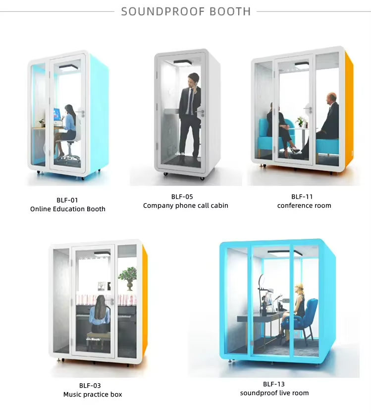 Akustische Schallschutz-Pods Mit Glastüren Für Transparente Büros In Liechtenstein Und Monaco